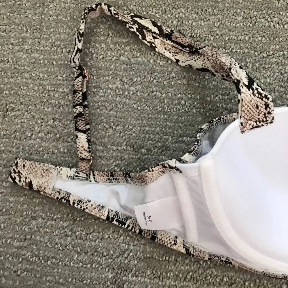 3/$15 Animal print bathing suit top / push up bra - Picture 6 of 6